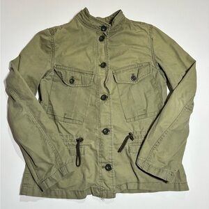 GAP Military-style Jacket, Mandarin Collar, Button Down - Womens XS